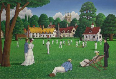 Edwardian Cricket, 1986 by Larry Smart